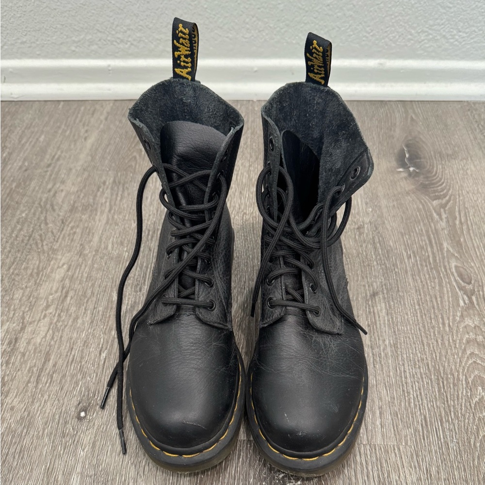 Dr. Martens Black Leather Boots. Size: Women’s 8.